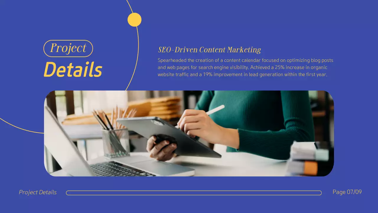 Blue Creative Portfolio Resume Presentation