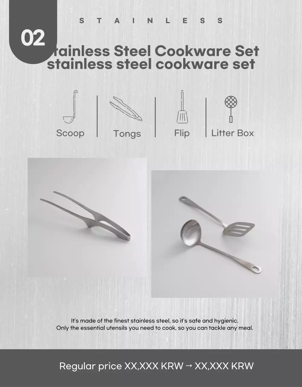 Beige Minimalist Kitchen Promotion Poster