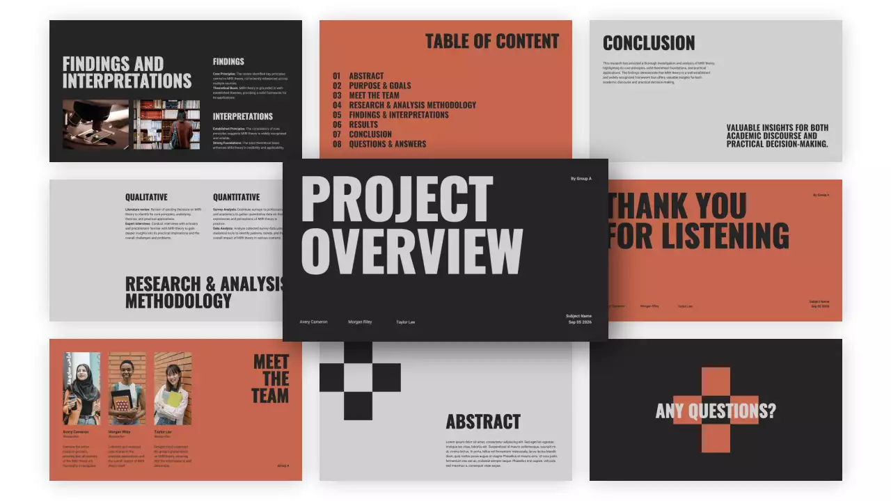 Black Modern Project Presentation