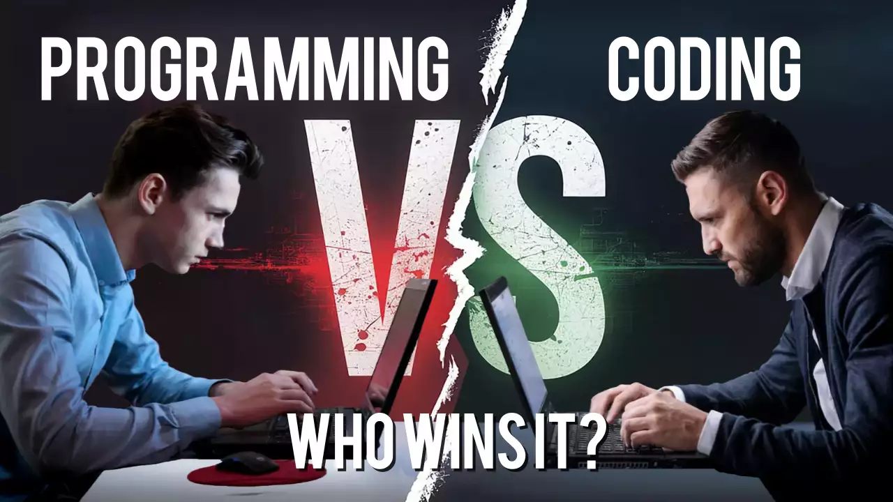 Red Modern Coding Advertisement YouTube Thumbnail