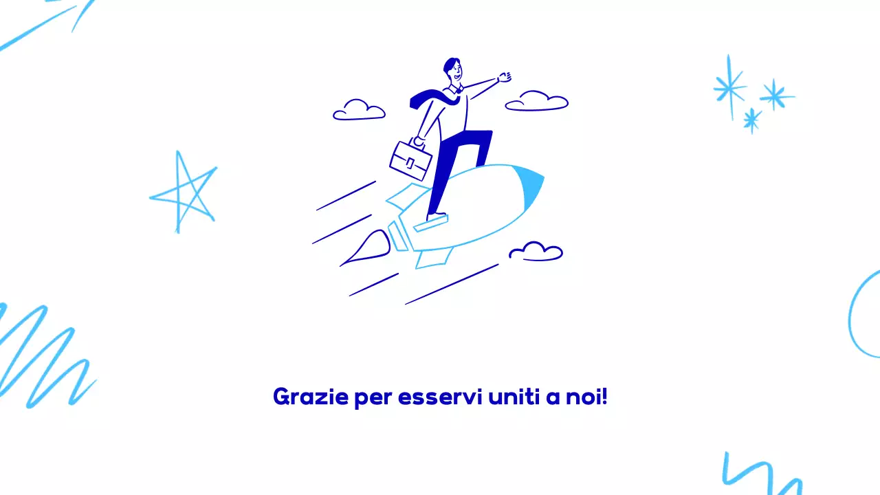 presentazione di onboarding dei dipendenti blu moderno