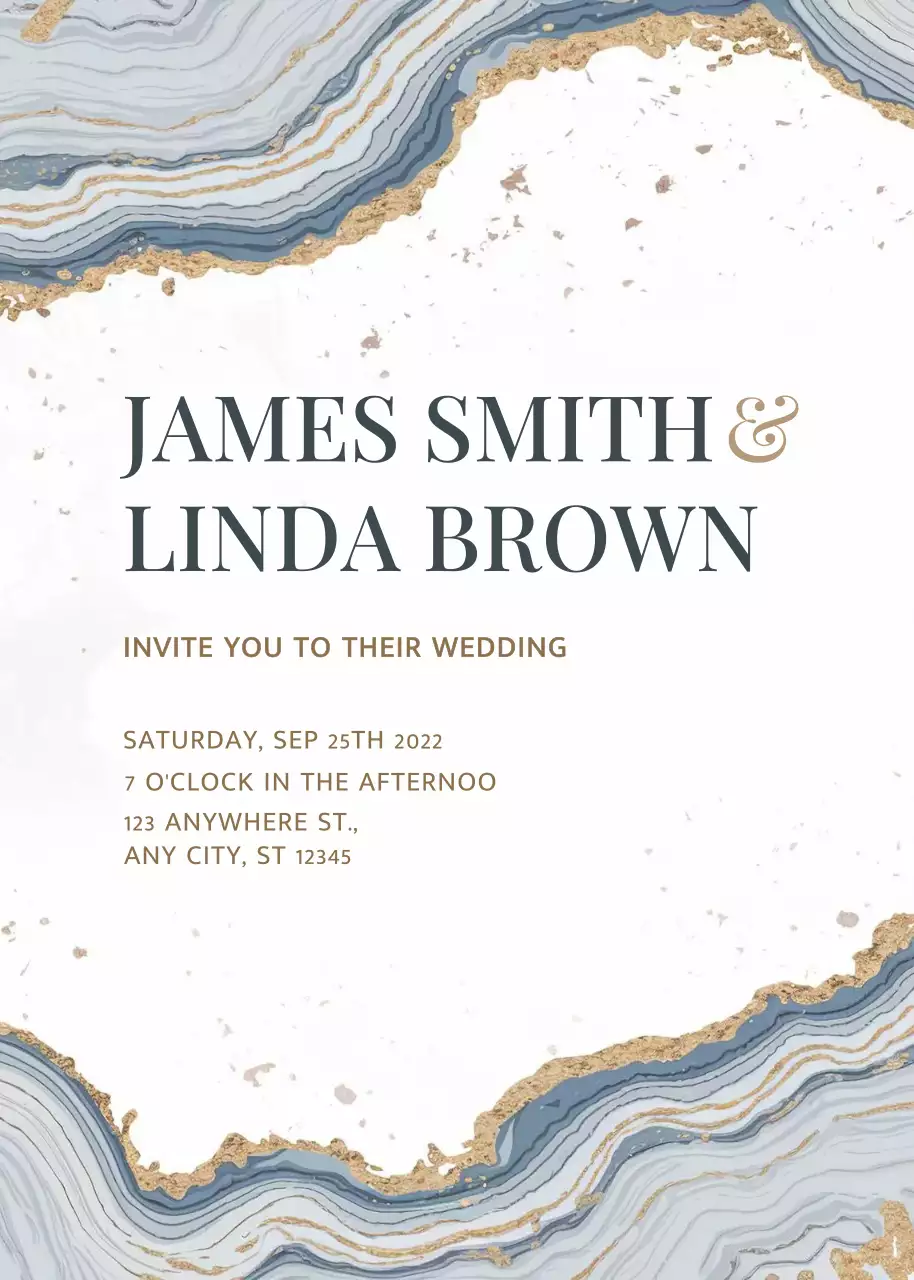 Thiệp cưới thanh lịch màu be