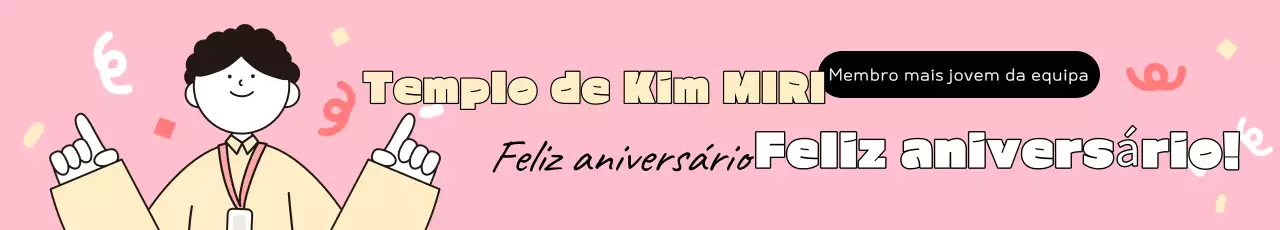 Feliz aniversário em cor-de-rosa