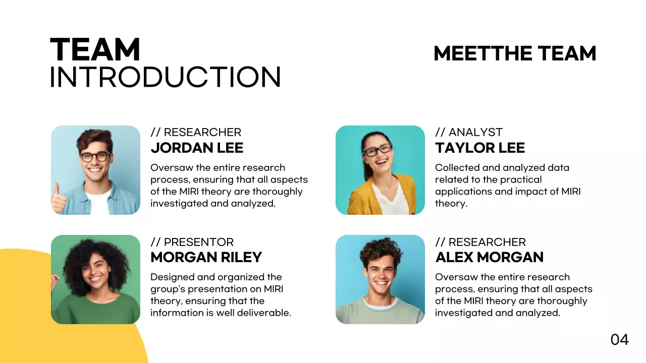 Trình bày dự án hiện đại màu vàng