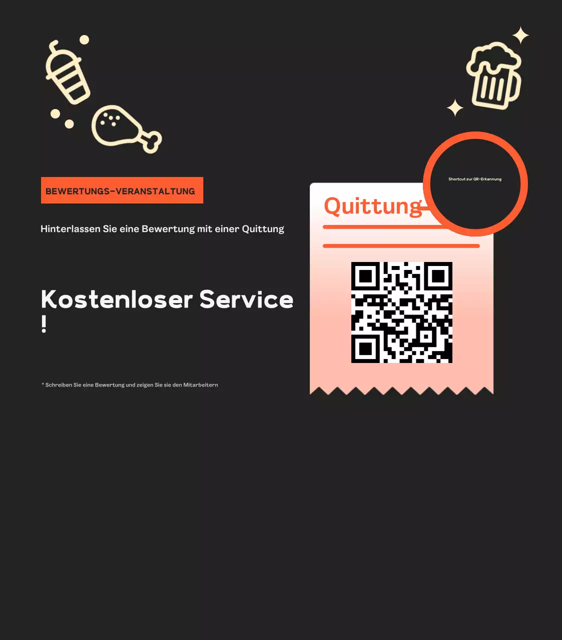 Orange Pop Werbung in den sozialen Medien