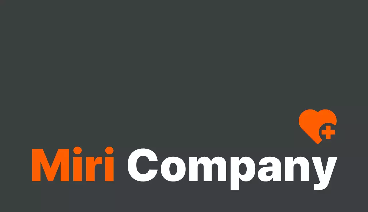 Orange Minimal Health Business Card