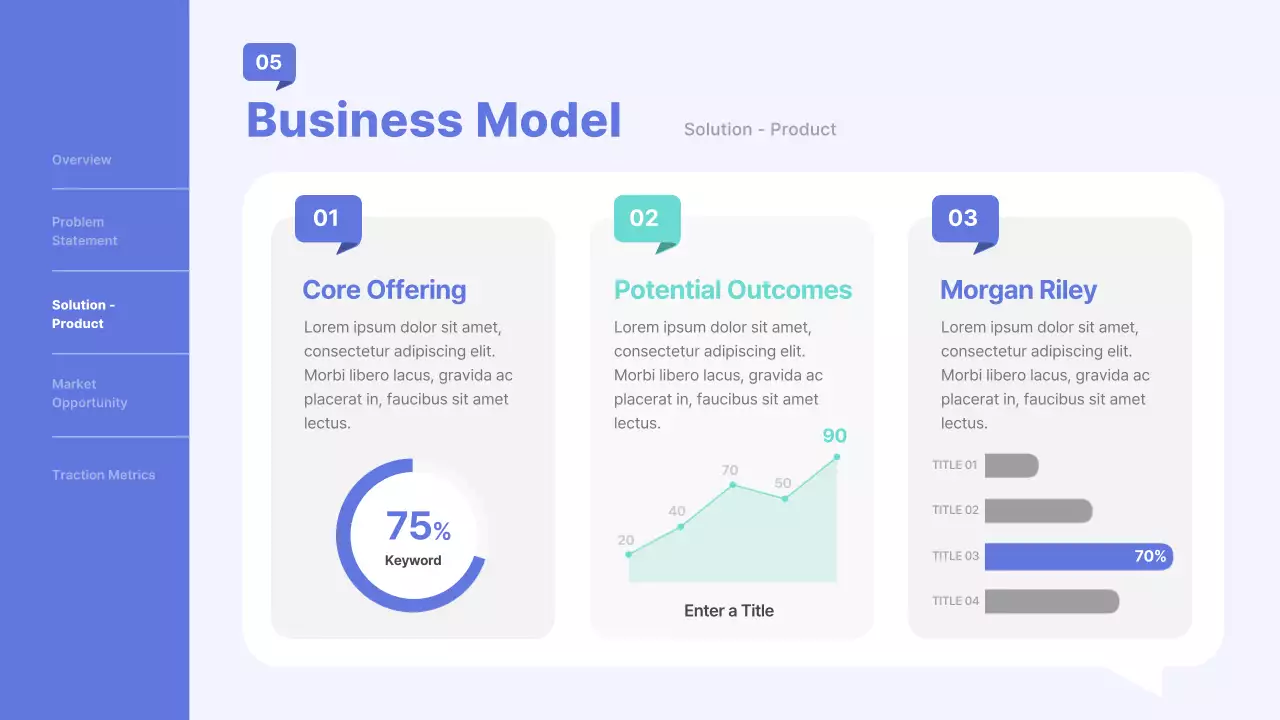 Blue Modern Business Pitch Presentation