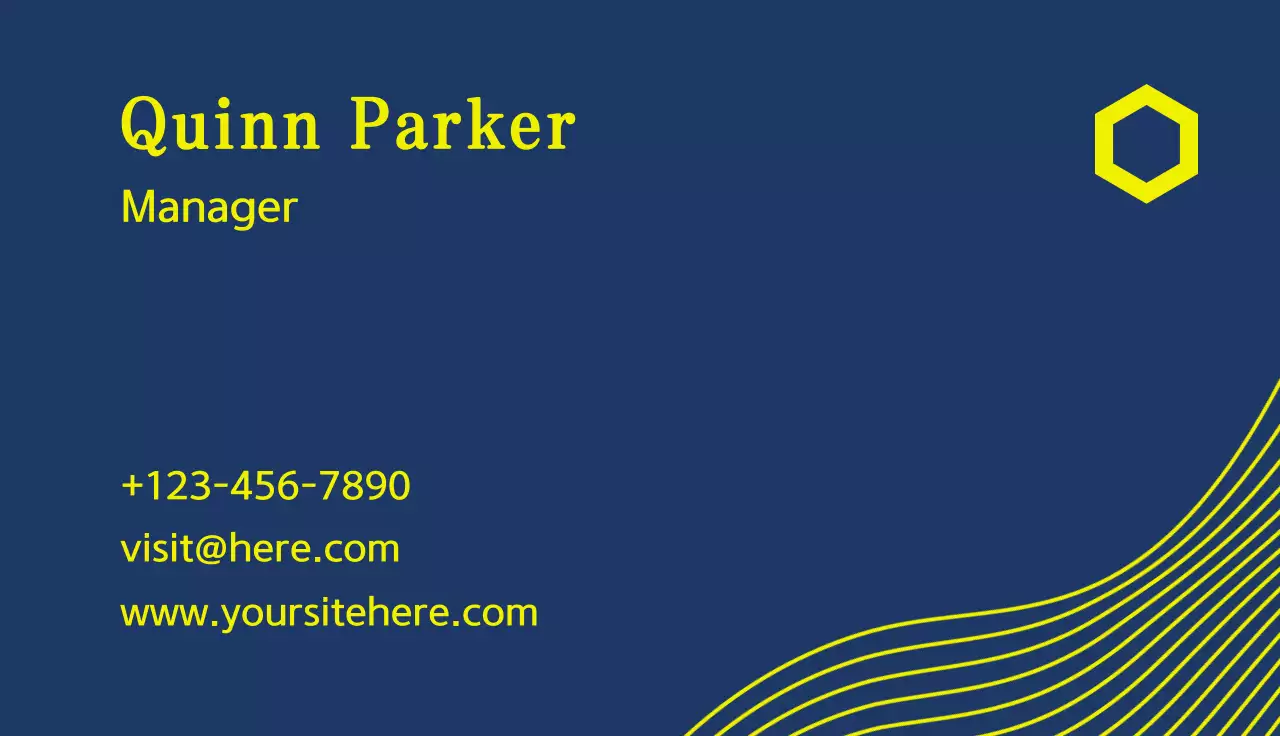 Navy Professional Business Card