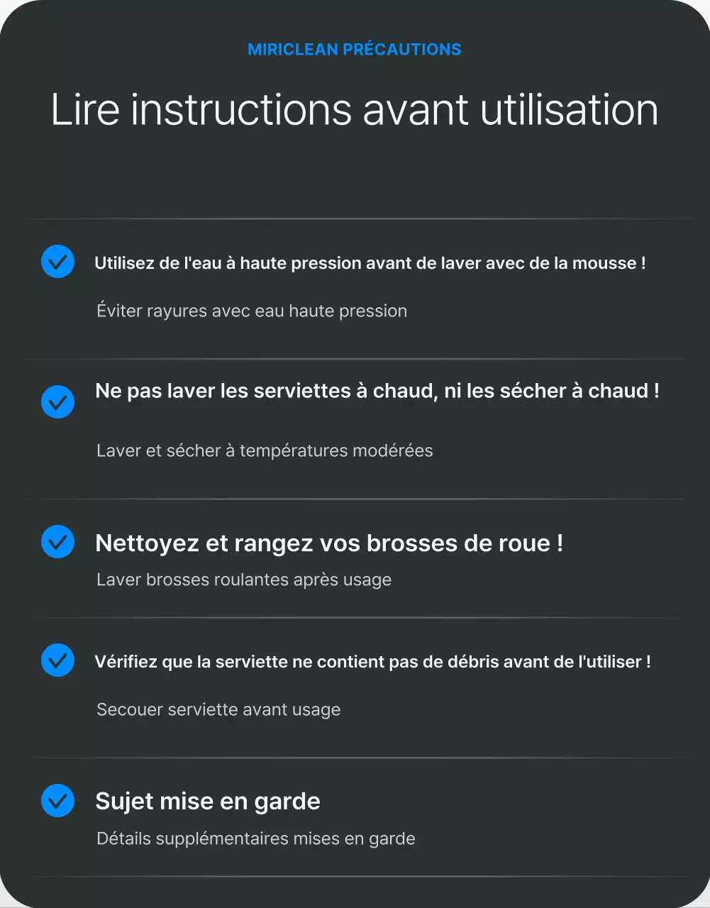 Promouvoir les produits de lavage modernes noirs