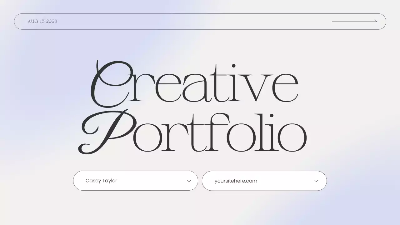 White Elegant Portfolio Resume Presentation