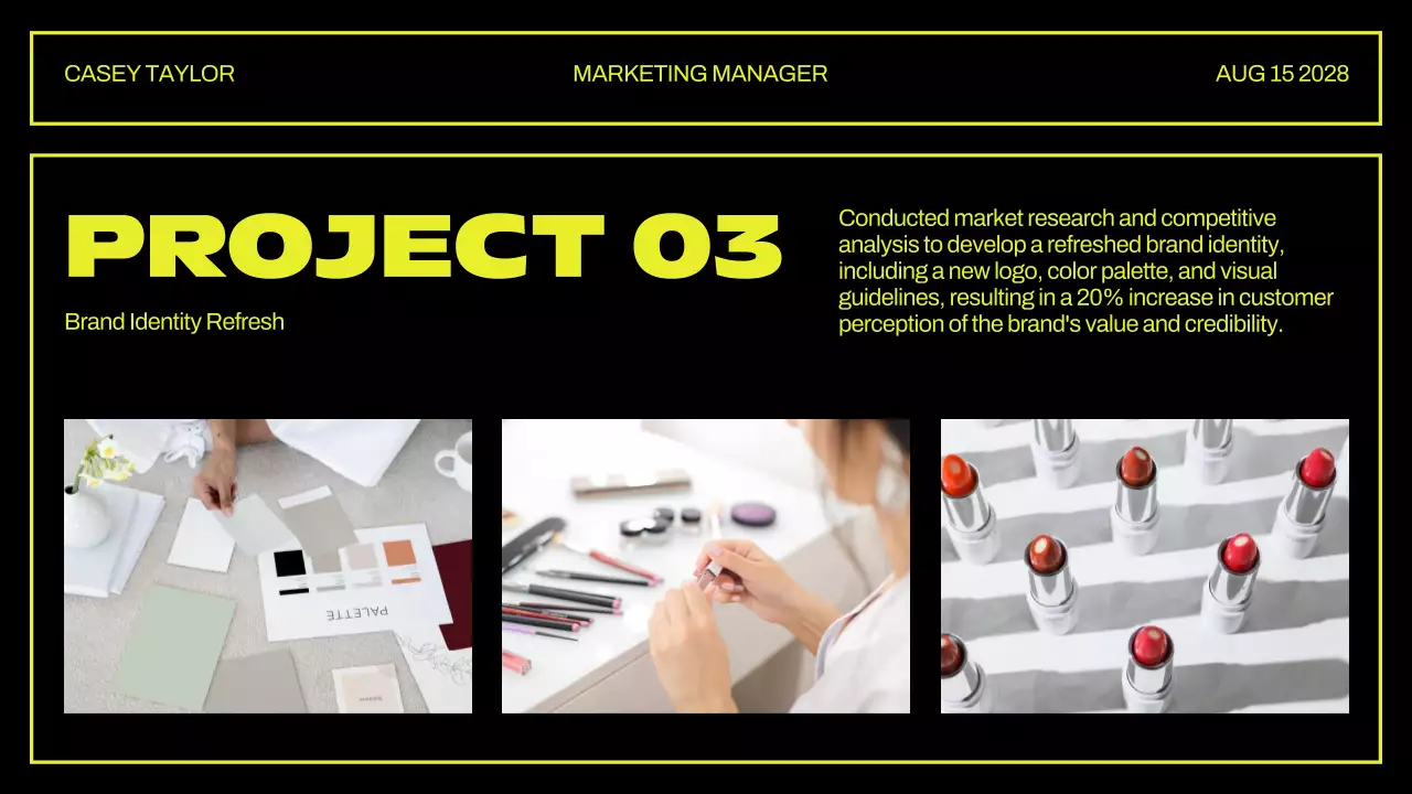 Yellow Retro Portfolio Presentation