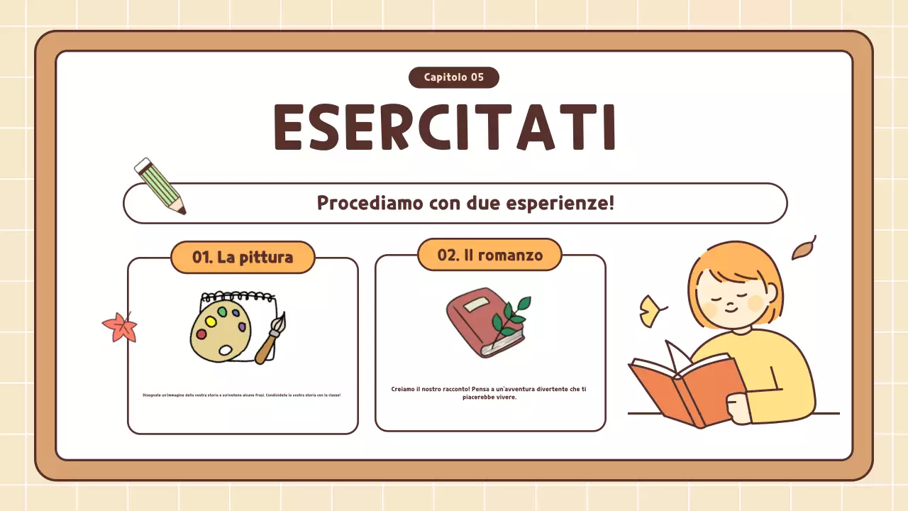 corso di letteratura semplice arancione