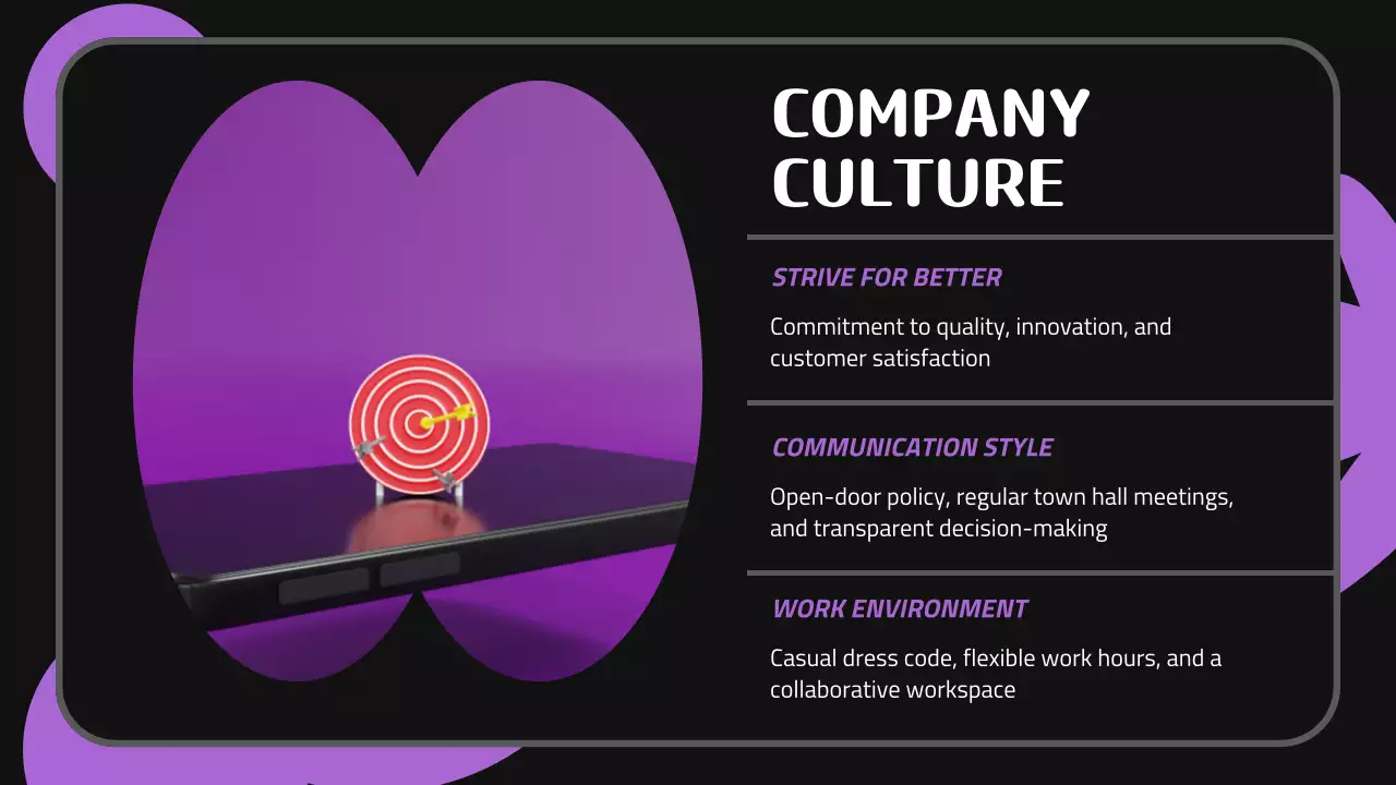 Black Modern Employee Guide Presentation