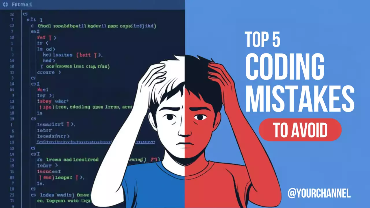 Blue Modern Coding Guide YouTube Thumbnail