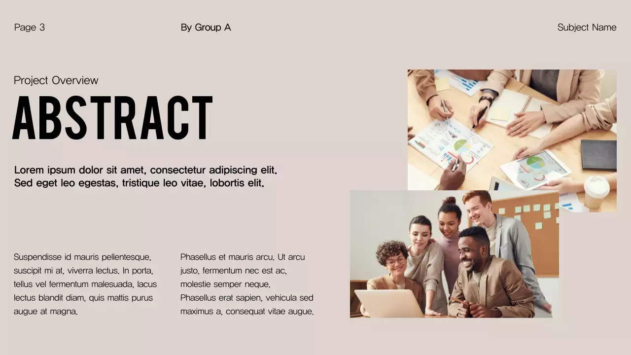 Trình bày dự án Orange Modern