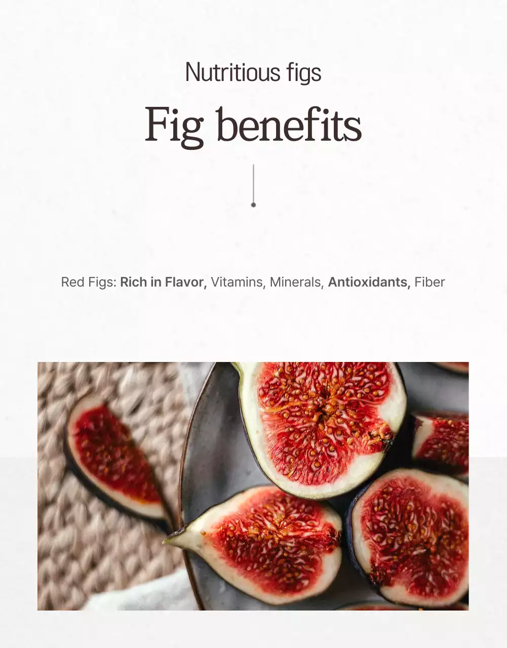 Green Rustic Figs Promotion Poster
