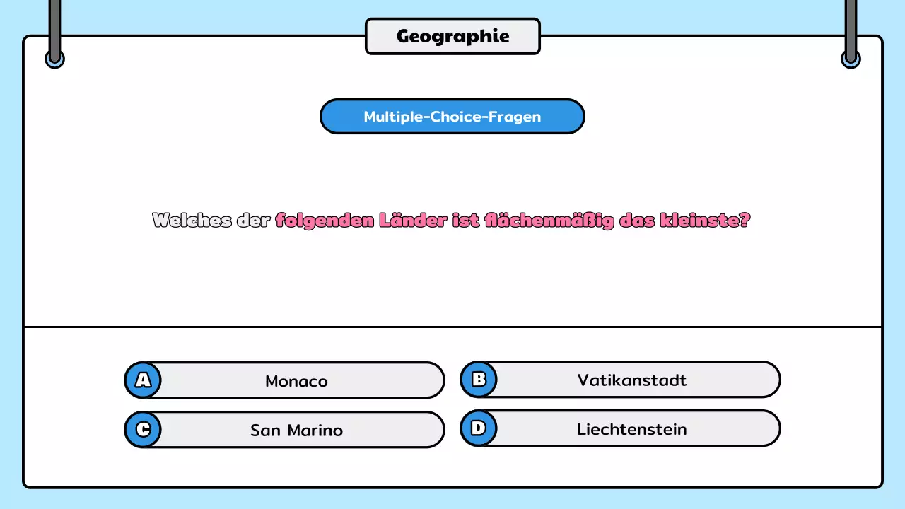 blaues Comic-Quiz Ankündigung