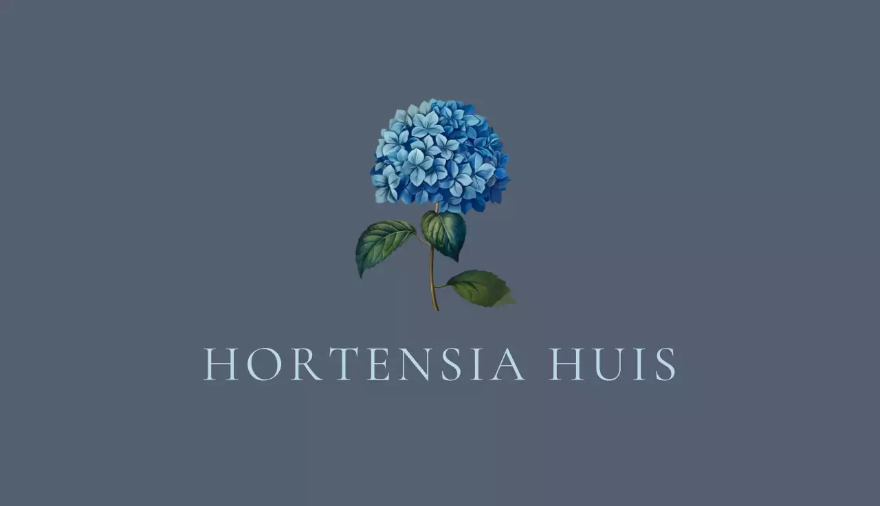 blauw elegant visitekaartje