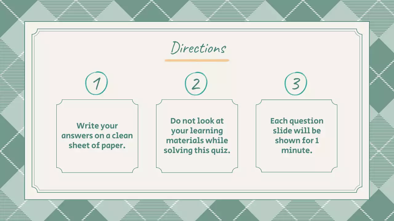 Mint Traditional Quiz Guide Presentation