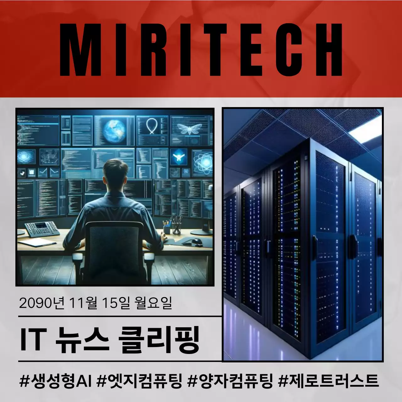 회색 모던 교육 정보 전달