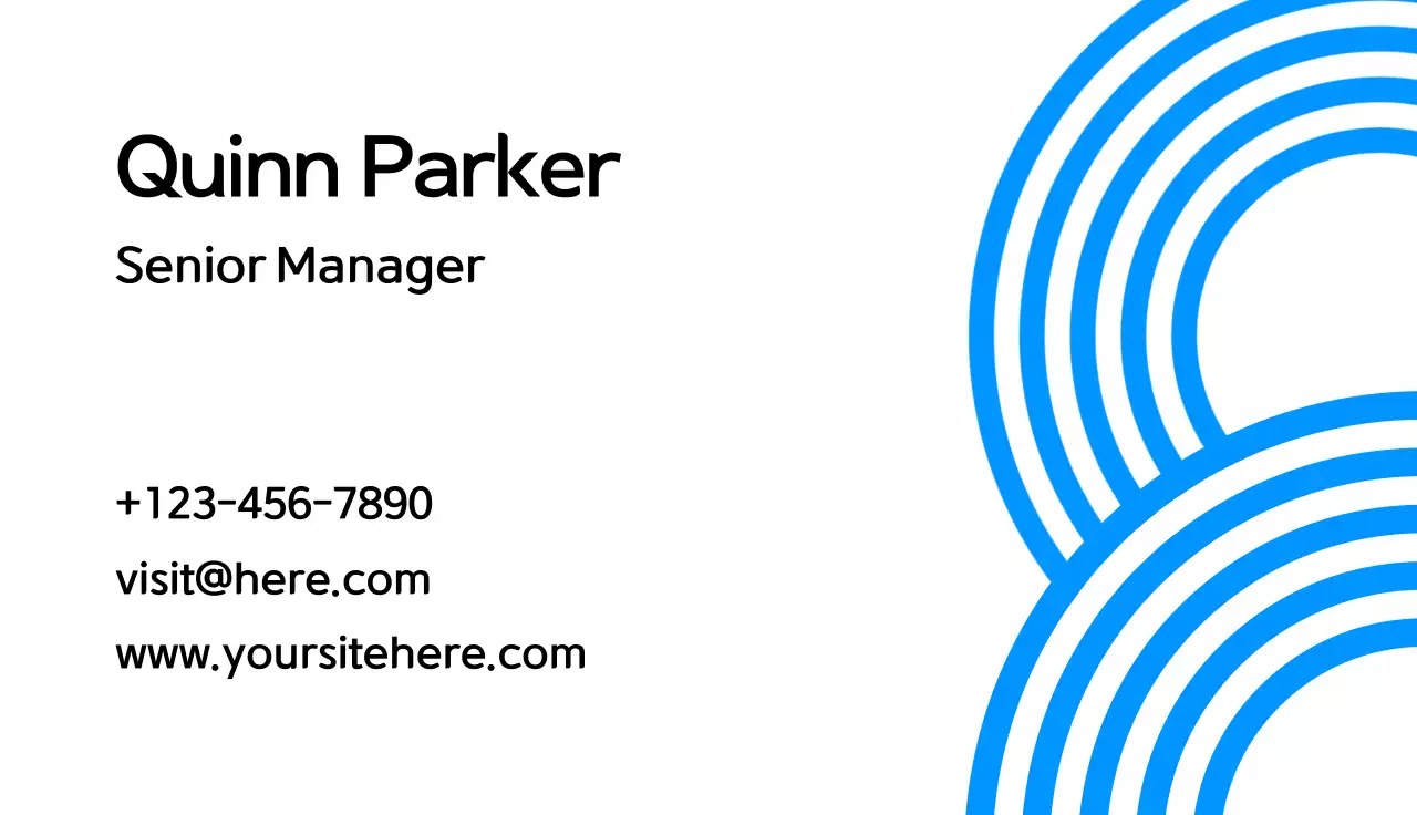 Blue Modern Business Card