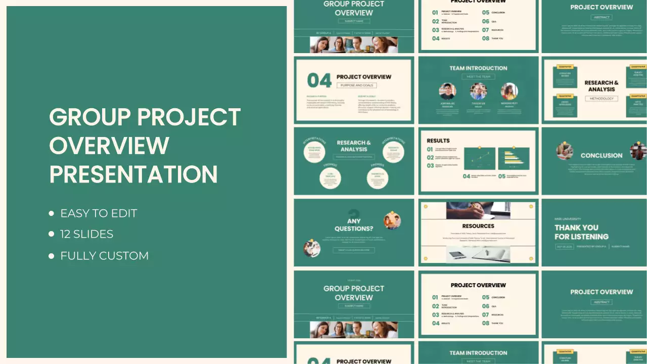 Green Modern Project Presentation