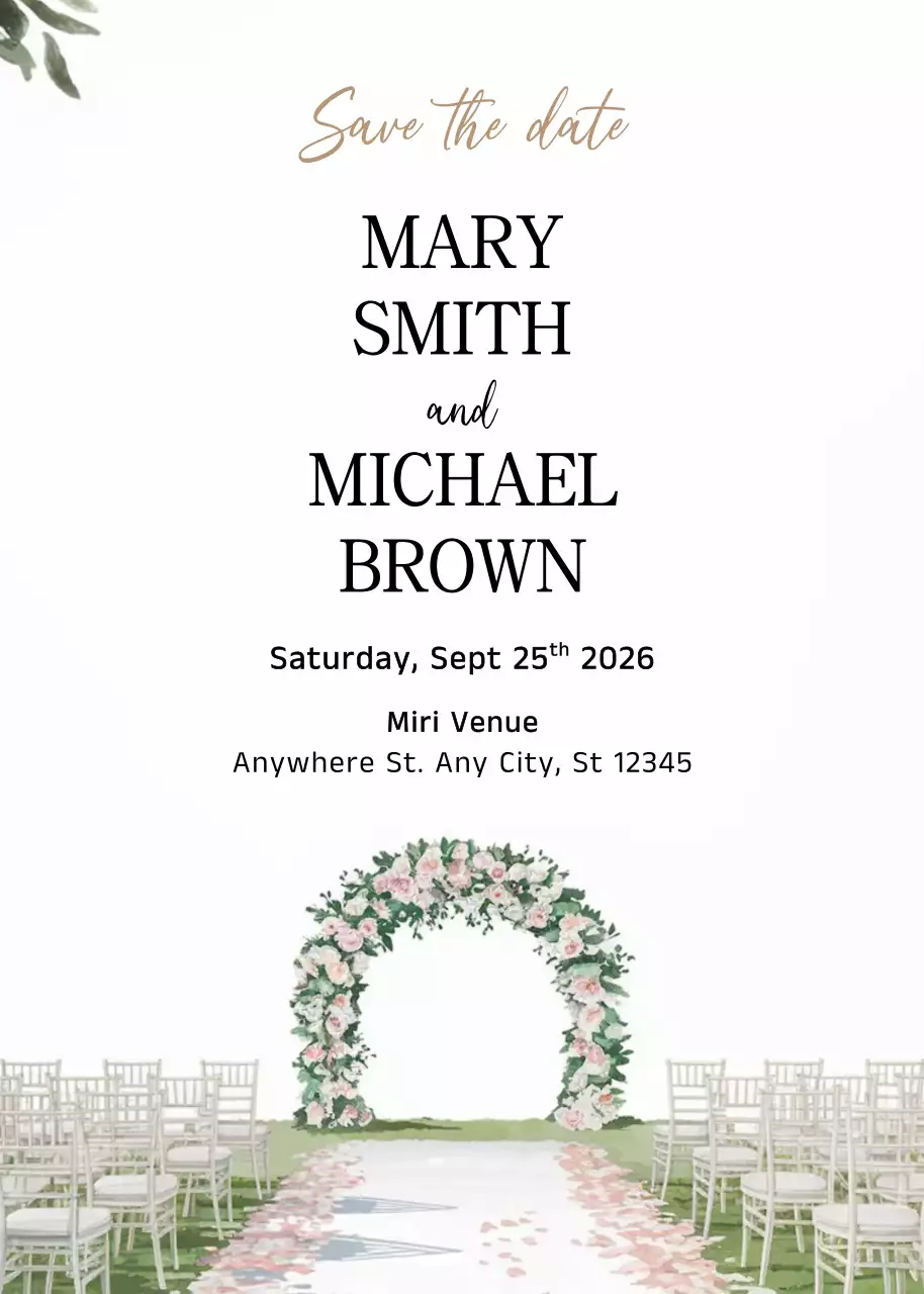 Undangan Pernikahan Elegan Berwarna Putih