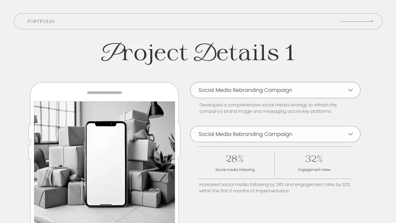 Presentasi Resume Portofolio Elegan Putih