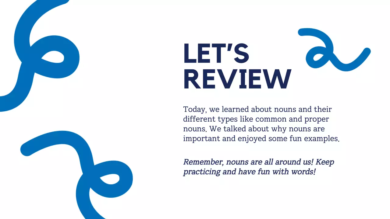 Blue Simple Grammar Guide Presentation