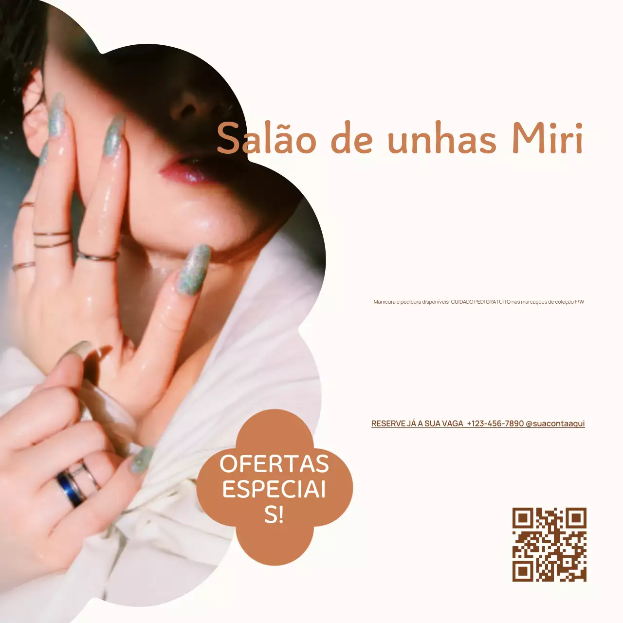 SALÃO DE BELEZA DE OUTONO SIMPLES E MODERNO OFERECE POST