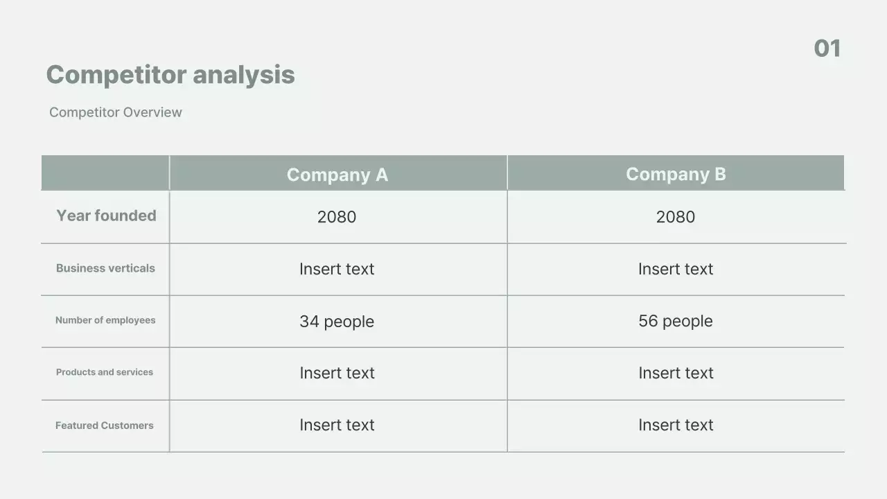 Apresentação de negócios minimalista cinza