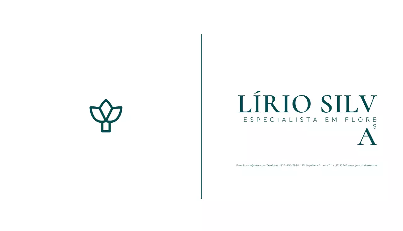 cartão de visita minimalista branco
