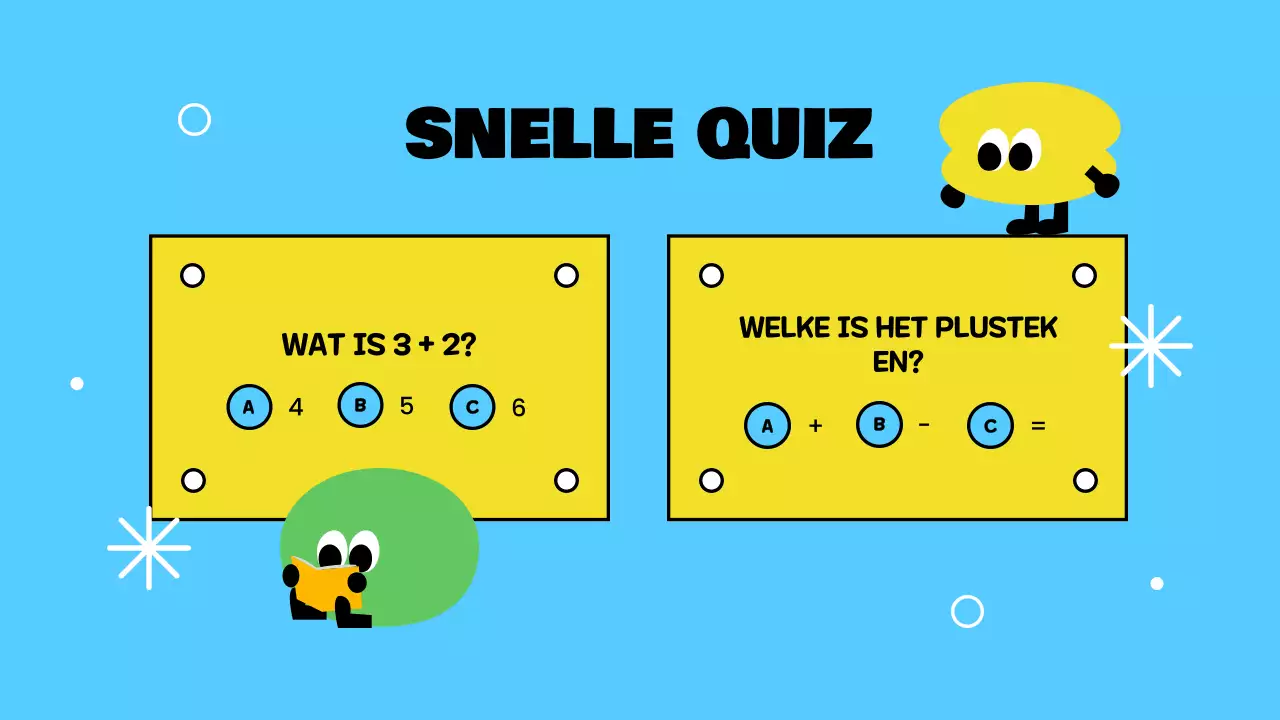 Gele speelse basisweergave voor optellen
