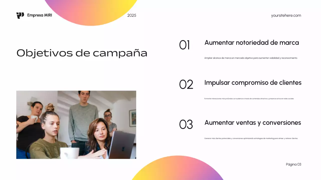 Plan de marketing Blue Modern