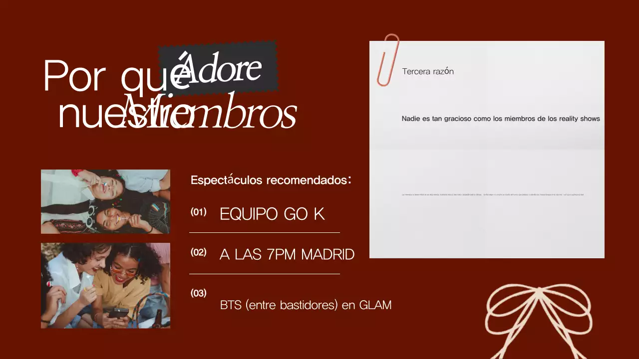 Marrón Retro Charm Fandom Promoción