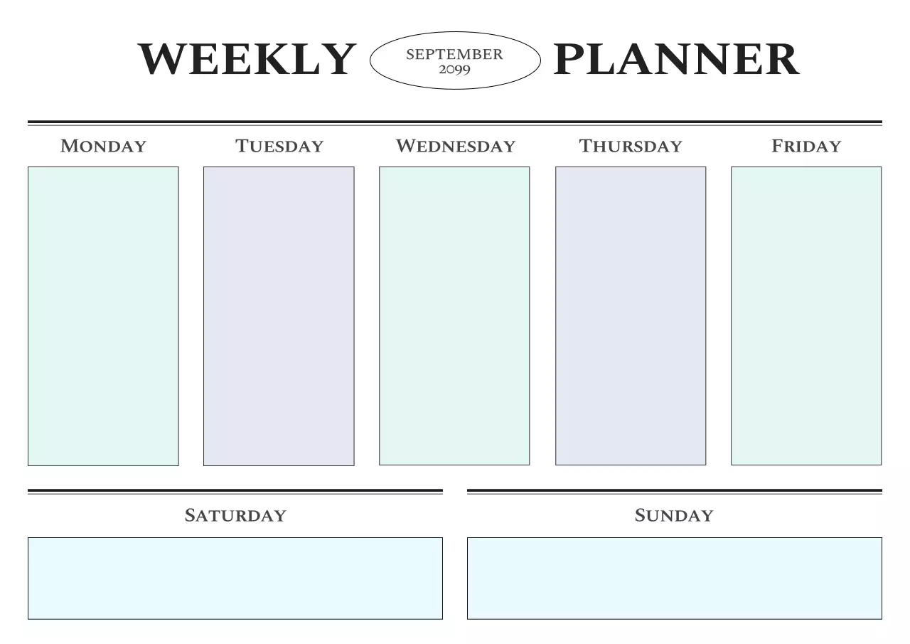 白 シンプル 予定表 スケジュール ポスター