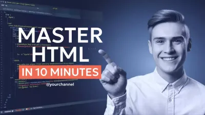Blue Modern Html Course YouTube Thumbnail