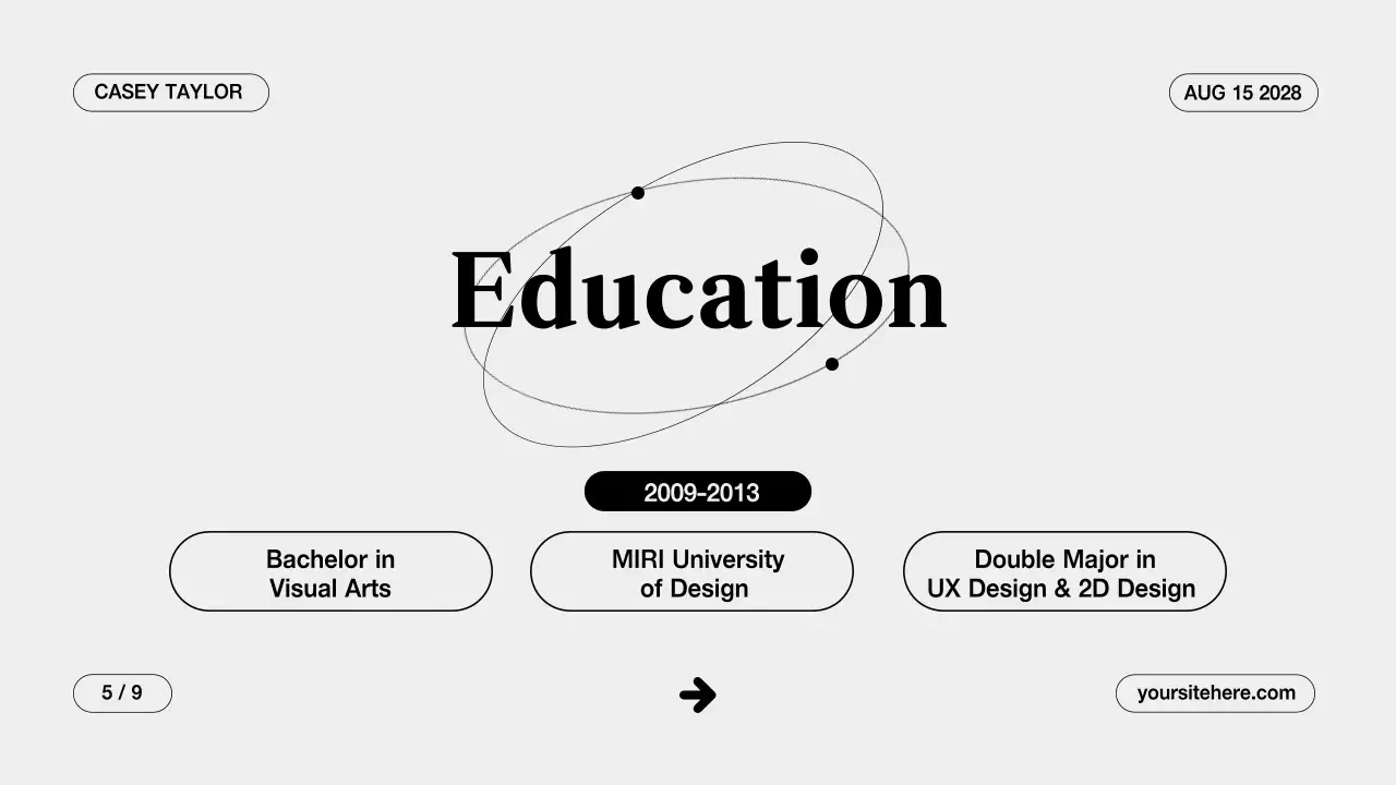 White Modern Portfolio Presentation