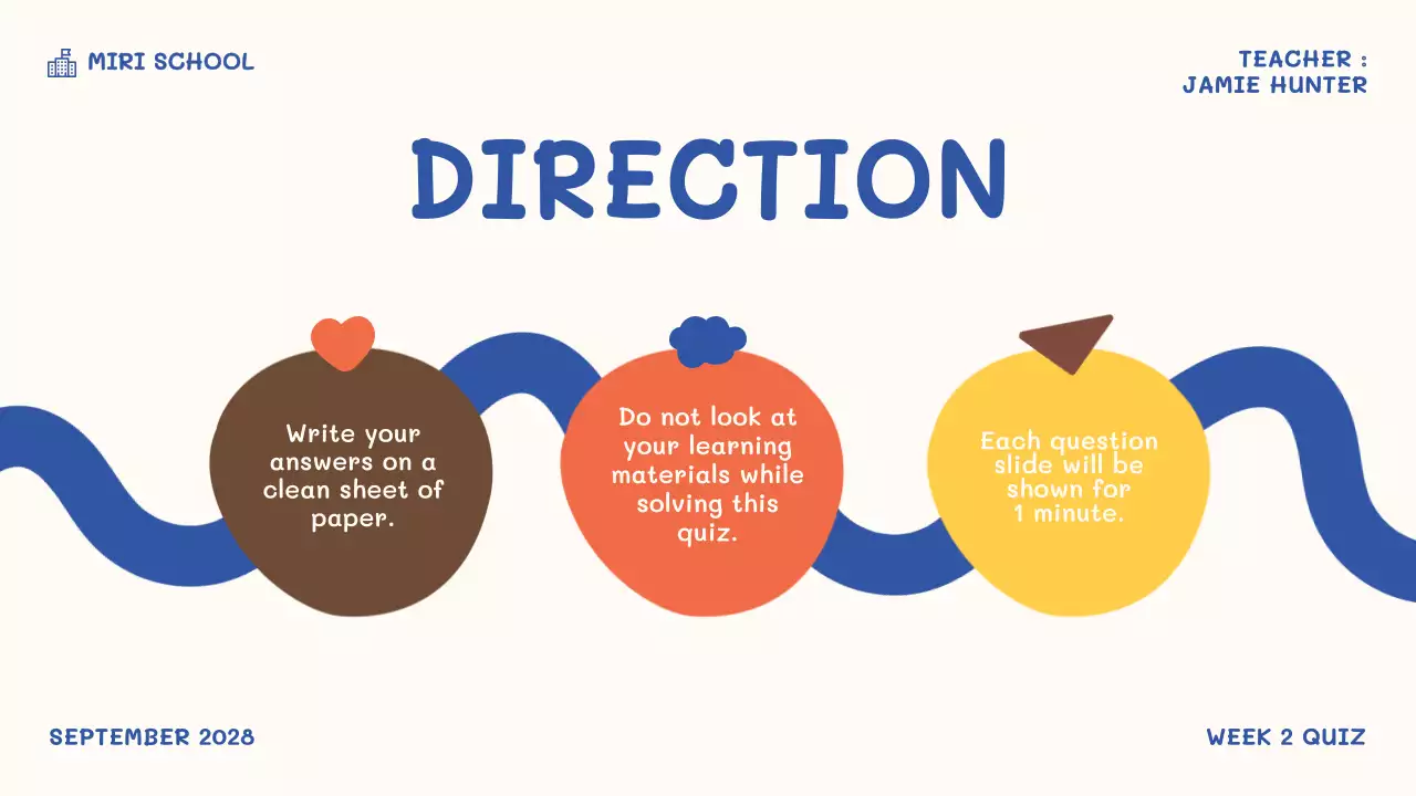 Orange Simple Classroom Guide Presentation