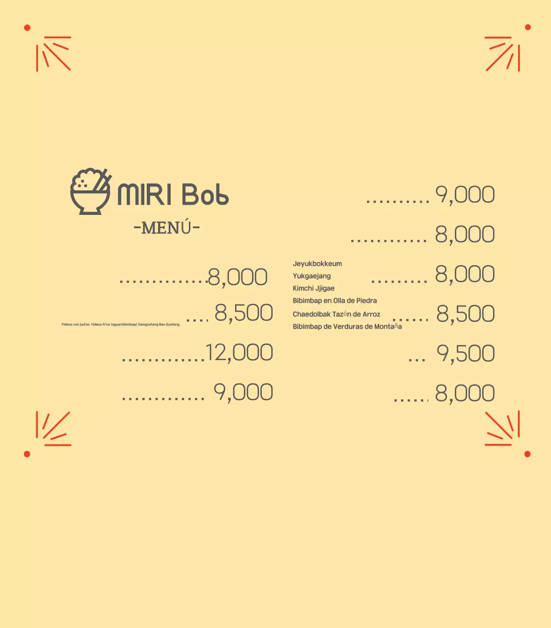 Anuncio abstracto de comida retro