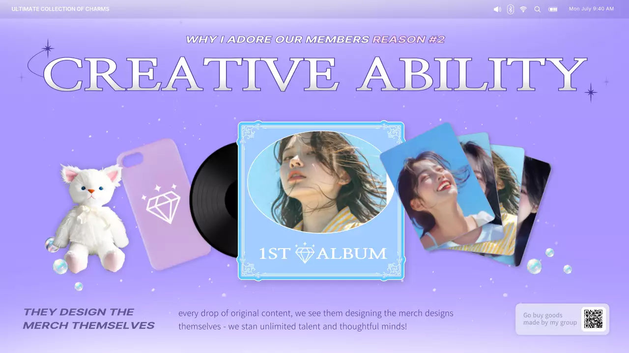 Purple Trendy Fandom Advertisement Presentation