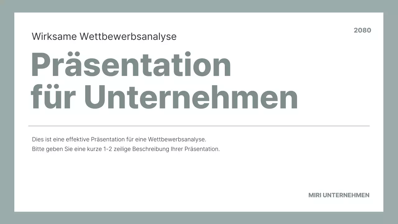 Analyse der grauen minimalistischen Geschäftsberichte