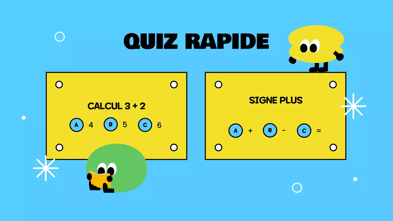 Présentation ludique jaune sur les additions de base