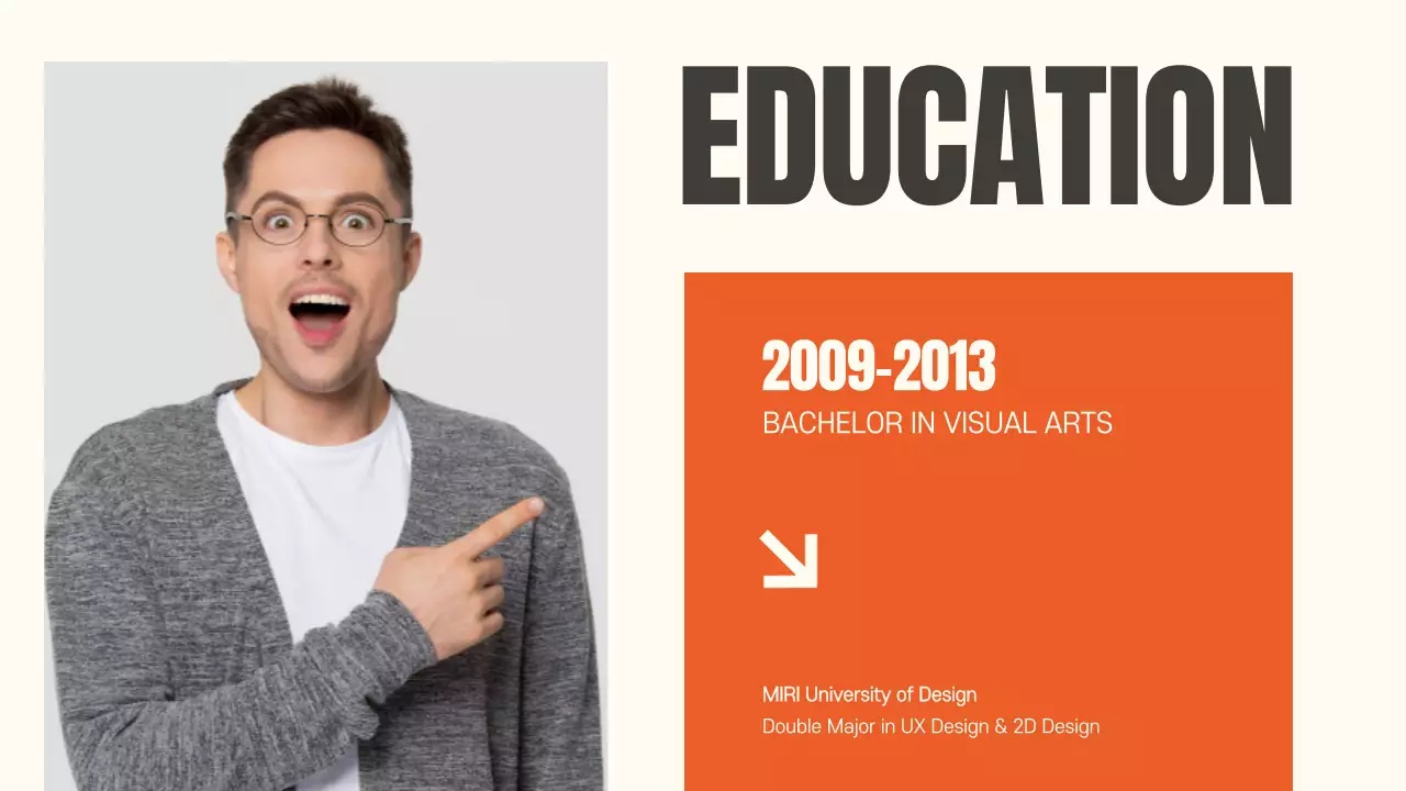 Orange Modern Portfolio Presentation