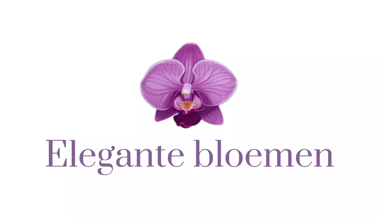 paars elegant visitekaartje