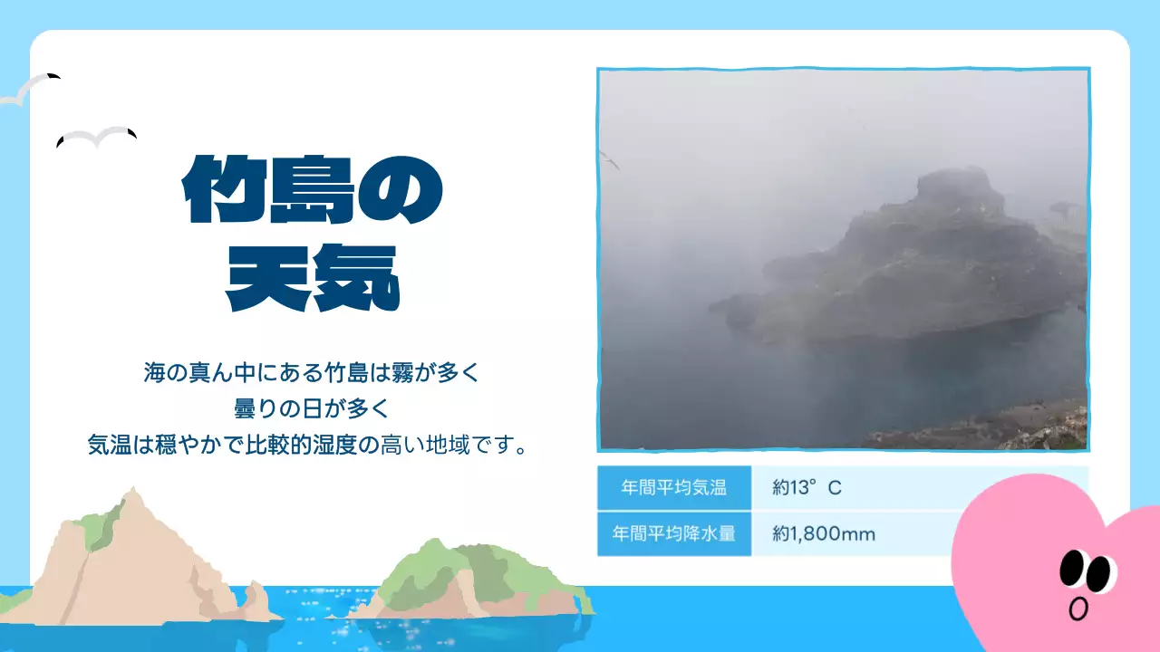 青 ポップ 島 お知らせ プレゼンテーション