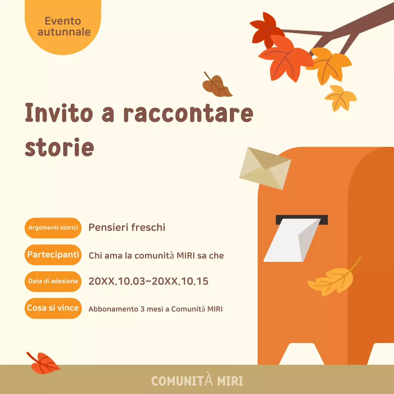 Eventi dolci all'arancia