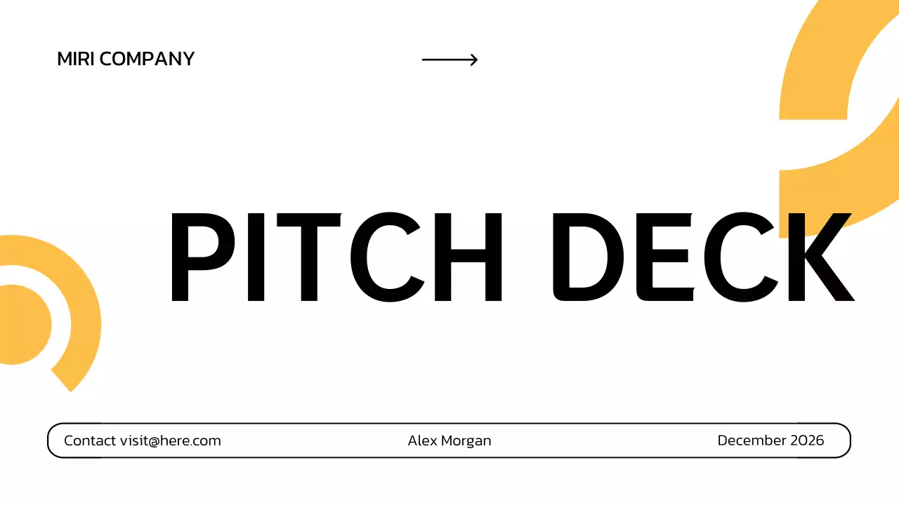 Yellow Modern Business Pitch Presentation