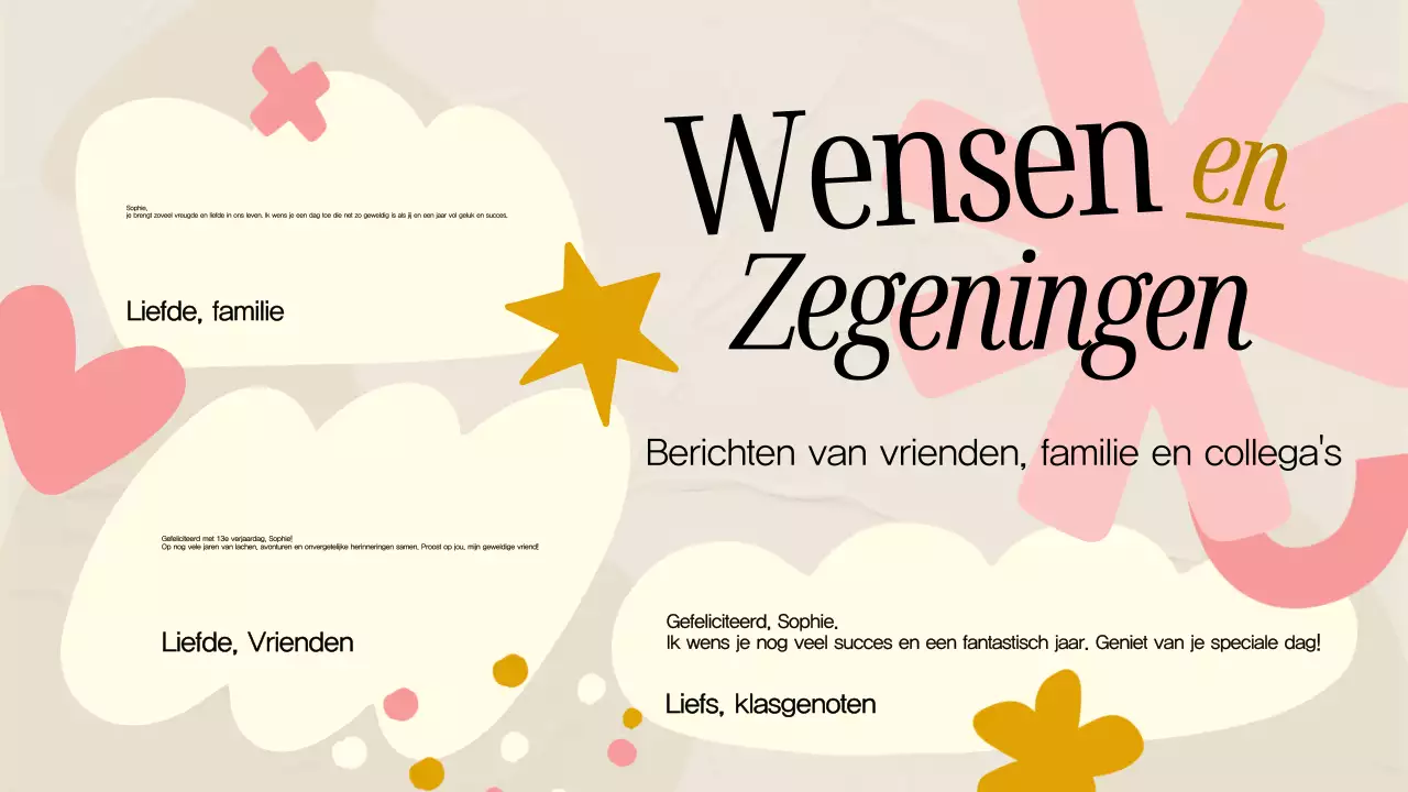 Roze en grijze minimale verjaardagskaart