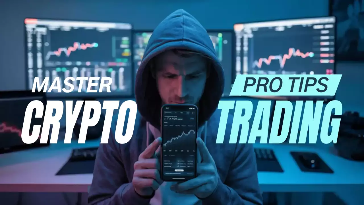 Blue Modern Crypto Guide YouTube Thumbnail